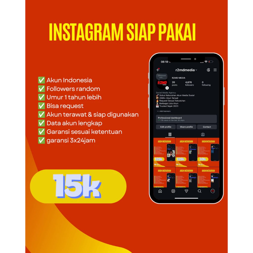 AKUN INSTAGRAM SIAP PAKAI